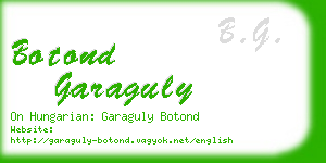 botond garaguly business card